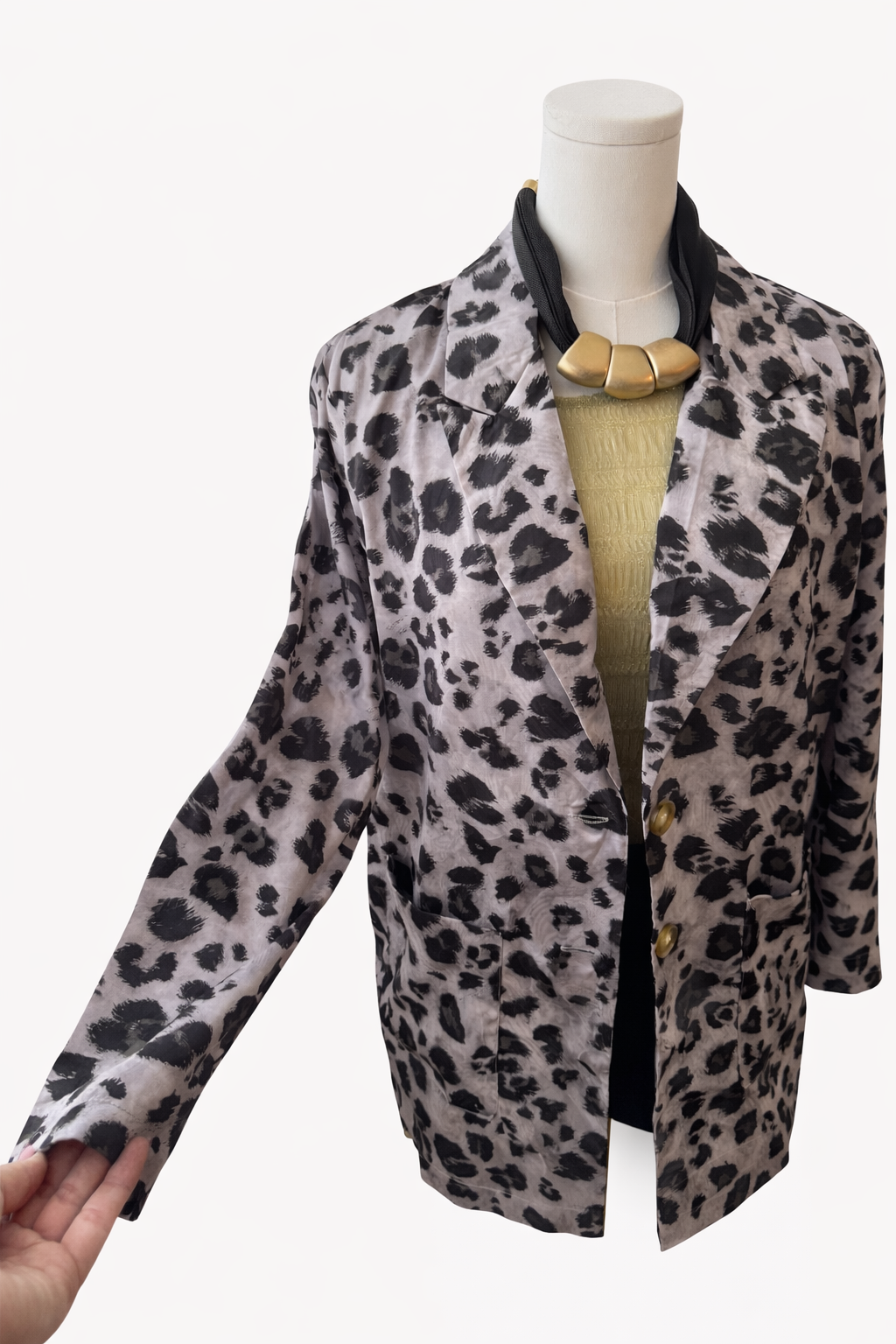 Animal Print Blazer