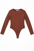 Brown polka dots top image 0