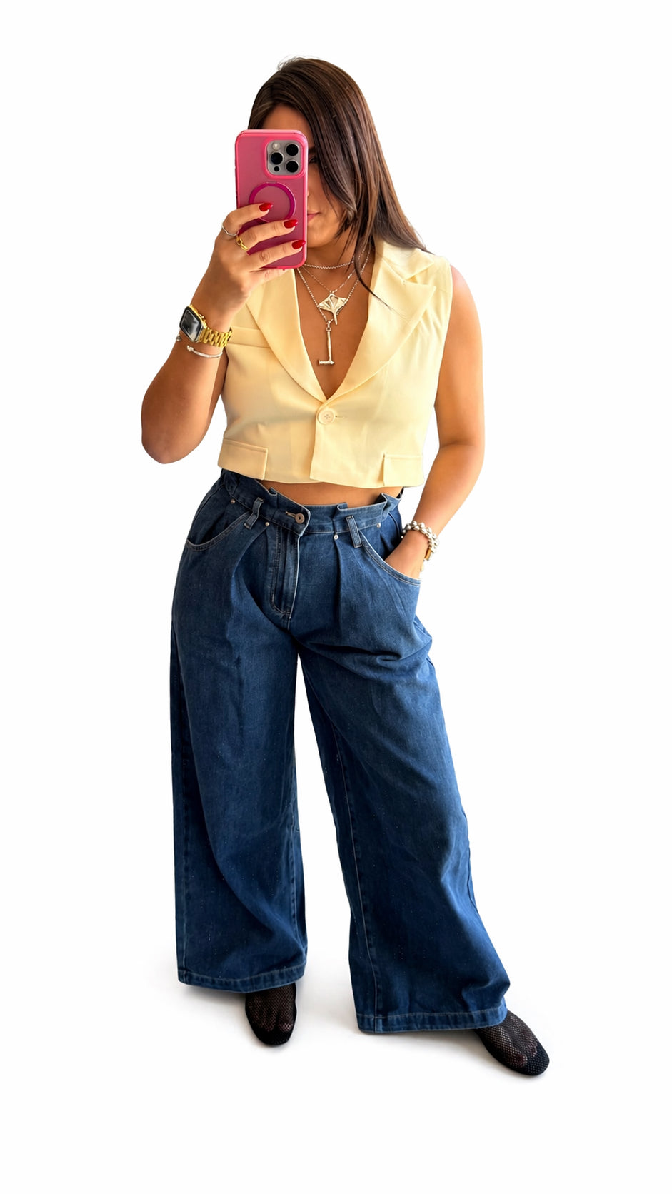 Ruffle wide leg image 0
