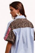 Stripes Leopard Top image 0