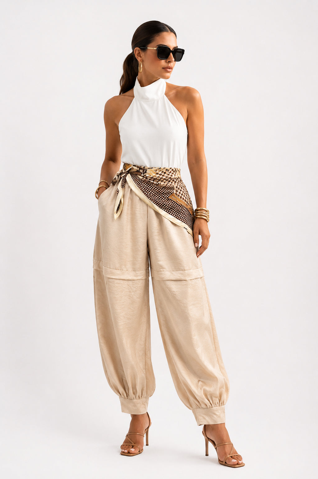 Bandana Nude Balloon Pant image 0