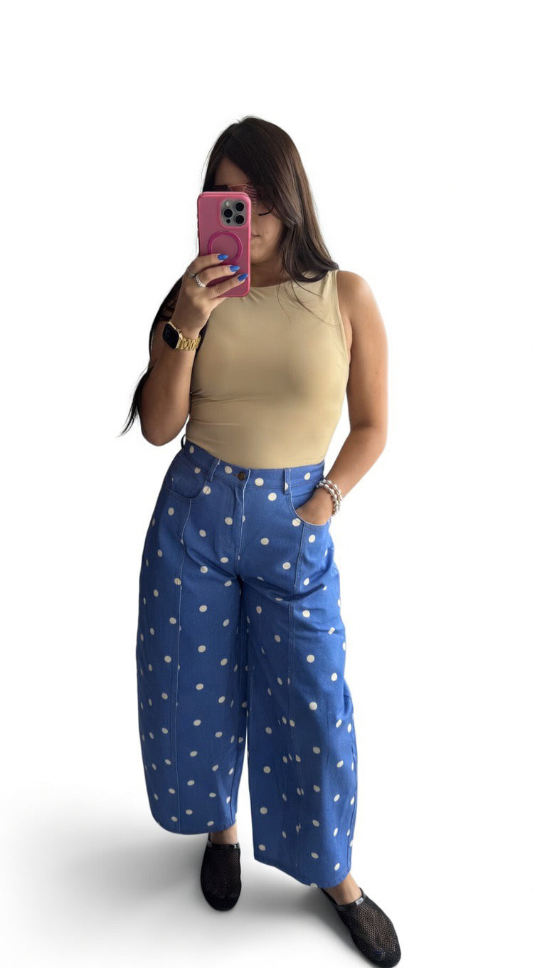 Polka dot Barrel Jean image 0
