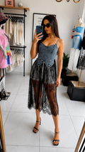 Lace Jean Top
