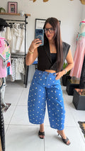 Polka dot Barrel Jean