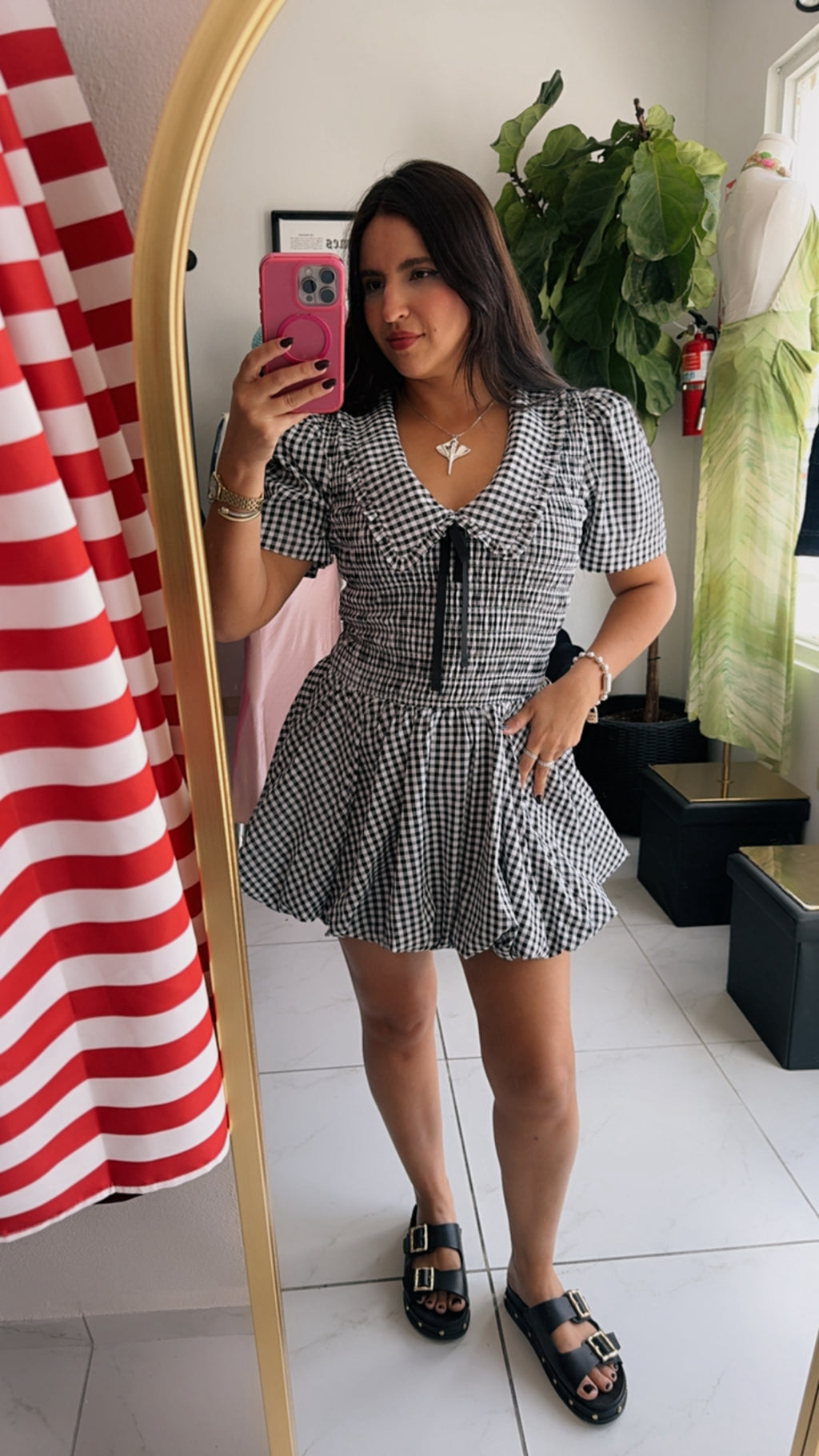 Ghingam Bubble Dress image 1
