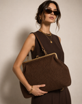 Large Straw Clutch