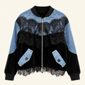 Fashion Lace Denim Jacket