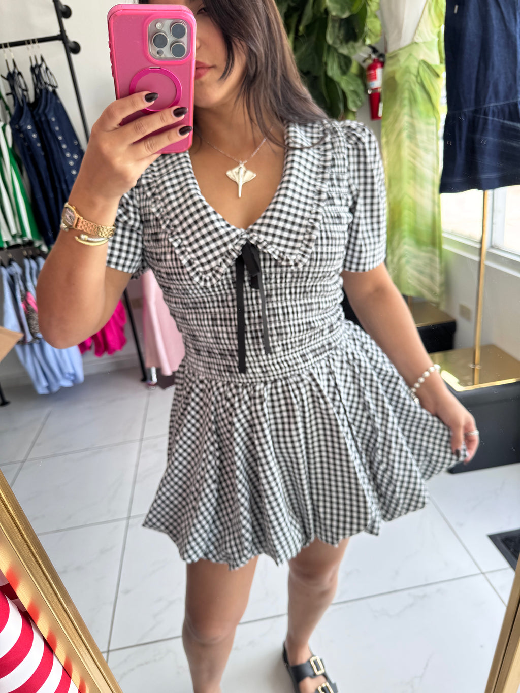 Ghingam Bubble Dress image 3